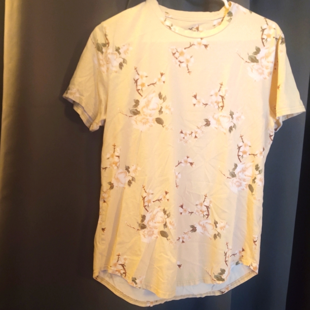 Hollister curved hem tee